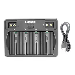 Універсальний зарядний пристрій Liitokala Lii-D4 на 4 канали (Li-ion, NiMH + NiCD + крона) Type-C