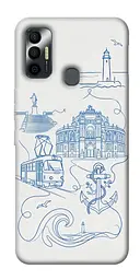 TPU чохол Demsky Southern pearl для TECNO Spark 7