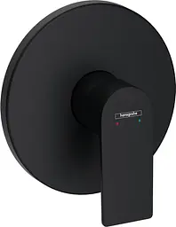 Змішувач Hansgrohe Rebris E прихованого монтажу для душу Matt Black 72668670, Чорний матовий