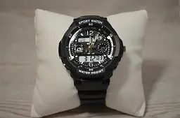 Дитячий спортивний наручний годинник Skmei 1060 s-shock Чорний - мініатюра 7