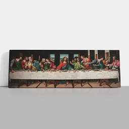 Інтер'єрна картина Тайна вечеря, Леонардо да Вінчі, Leonardo da Vinci, The Last Supper, релігійний декор, 60×168 см (id5894) - мініатюра 2