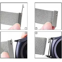 Ремінець BeCover Milanese Style для Xiaomi iMi KW66 (22 mm)/Mi Watch Color/Haylou LS01/Watch S1 Active Gold (707746) - мініатюра 5