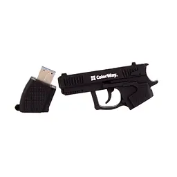 USB флеш накопичувач ColorWay Pistol 64 GB 3.0 Black (CW-USBPL64) - мініатюра 10