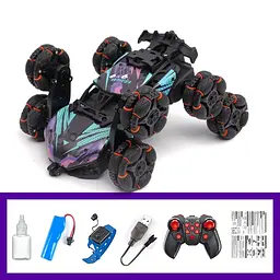 Дитячий восьмиколісний джип на радіокеруванні SHT 2330 2.4G (with 2 remote) Violet - мініатюра 6