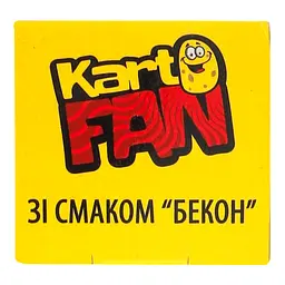 Чипси KartoFan картопляні пластинки хвилясті Бекон 100 г - мініатюра 4