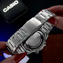 Чоловічий годинник Casio AMW-880D-1A Сріблястий ( AT1141-0221 ) - мініатюра 6
