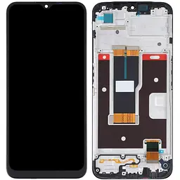 Дисплей Realme C31 чорний, оригінал PRC, з рамкою