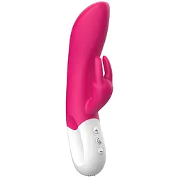 Вібратор-кролик Liebe Pleasure Toys Mighty Rechargeable Rabbit 21.5 см (рожевий) - мініатюра 9
