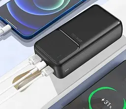 Зовнішній акумулятор Biya XS31 30000mAh 66W чорний - мініатюра 3