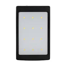 Повербанк з сонячною панеллю 10000mAh Power Bank Kraft KPB-1012SL Black LED-ліхтар (43-00090) - мініатюра 3