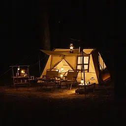 Намет чотиримісний для кемпінгу Naturehike (CNH22ZP029) з навісом, Коричневий - мініатюра 9