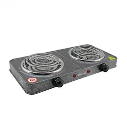 Електроплита спіральна на 2 конфорки Domotec MS-5802 - мініатюра 3