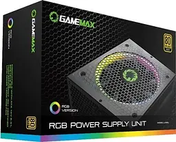 Блок живлення 1050 Вт, RGB 1050 PRO, Black, модульний GameMax teh0028921