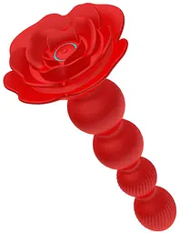 Анальний стимулятор - Rose Rotating Anal Beads - мініатюра 3