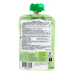 Пюре Holle Veggie Bunny, з моркви, солодкої картоплі та горошком, 100 г - мініатюра 2