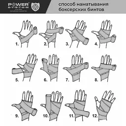 Бинти для боксу Power system 4 м fit0011807 - мініатюра 2