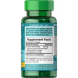 Звіробій Puritan's Pride St. John's Wort 300 мг 100 капсул - мініатюра 2
