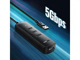 USB-хаб UGREEN CM416 USB 3.0 4-Port Hub 1m Black (80657) - мініатюра 5