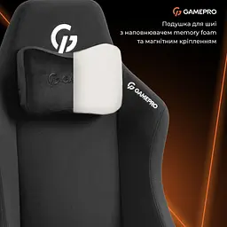 Геймерське крісло GamePro GC775B Fabric Black [148905] - мініатюра 12