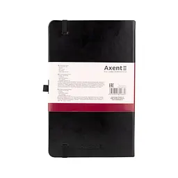 Блокнот Axent Partner Lux 125х195 мм 96 аркушів у клітинка Чорний (8202-01-A) - мініатюра 3