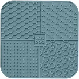 Миска-килимок для собак та котів Waudog Silicone для злизування 190х190х10 мм сірий