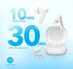 Навушники Anker Soundcore P20i White | 10 годин батарея - мініатюра 5