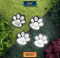 Світильник Solar Paw Print Lights на сонячній батареї 4 шт. - мініатюра 6