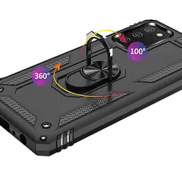 Панель BeCover Military для Samsung Galaxy A02s SM-A025/ A03s SM-A037 / M02s SM-M025 Black (706012) - мініатюра 3