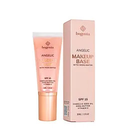 База під макіяж Bogenia Angelic Makeup Base with Highlighter 38 мл (BG612), 002 Світло-рожева