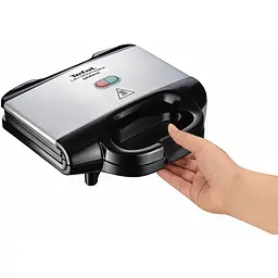 Сендвічмейкер Tefal Ultracompact 700 Вт 1 пластина-гриль корпус пластик чорно-сріблястий (SM157236) - мініатюра 7