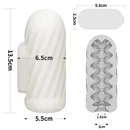 Мастурбатор - Knights Ring Vibrating Dual Purpose Sleeve-Spiral - мініатюра 3