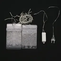 Світлодіодна гірлянда Штора Сurtain Tree Santa Криву довжина 1,5 метра, 8 режимів - мініатюра 2