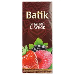 Чай черный Batik Ягодный поцелуй купажированный мелкий ароматизированный 37.5 г (25 шт. х 1.5 г)