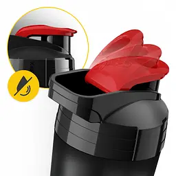 Шейкер спортивний 4FIZJO Ultra 700 мл Black/Red (P-5905973407106) - мініатюра 3