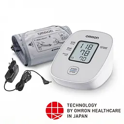 Тонометр Omron M2 Basic (HEM-7121j-e) автоматичний на плече з адаптером - мініатюра 3