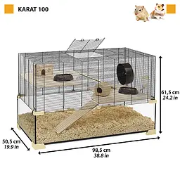 Клітка Ferplast Cage Karat 100 для маленьких гризунів - мініатюра 2