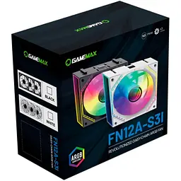 Комплект вентиляторів GameMax 120мм FN12A-S3I-W (FN12A-S3I-W) - мініатюра 10