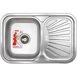 Мийка кухонна ZERIX Z7549-08-180D decor (ZX1607)