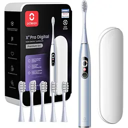 Електрична зубна щітка Oclean X Plus Pro Digital Silver [153136]