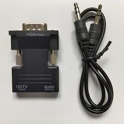 Перехідник HDMI в VGA з аудіовиходом — відеоадаптер-конвертер Full HD 1080P для монітора, проектора та ПК - мініатюра 8