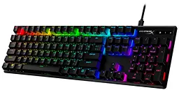 Клавіатура HyperX Alloy Origins Red RGB PBT ENG/RU Black (639N3AA) - мініатюра 3