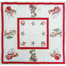 Скатертина Lefard Home Textile Snowing гобеленова 100х100 см (716-171) - мініатюра 4