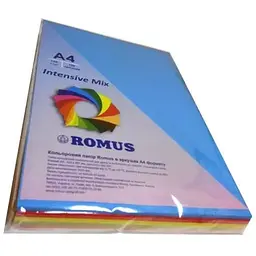 Папір Romus A4 160 г/м2 125sh, 5colors, Mix Intens (R50928)