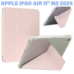 Чохол до планшета BeCover Ultra Slim Origami Transparent Apple iPad Air 11" M2/M3 (2024/2025) Pink (711391) - мініатюра 7