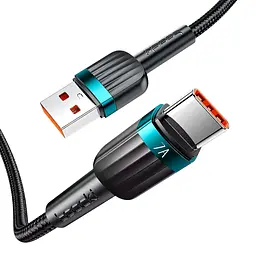 Кабель зарядний Toocki USB — Type-C 1м 100W black