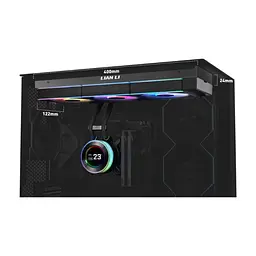 Система рідинного охолодження Lian Li HydroShift II LCD-C 360TL, Black (G89.GHS2LCD36TB.00) - мініатюра 4