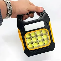 Ліхтарик переносний світлодіодний Solar JY-978D-LED+12COB аварійний акумуляторний 3 режими Чорний - мініатюра 4