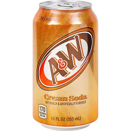 Напиток безалкогольный A & W Cream Soda сильногазированный 0.355 л ж/б (940147)