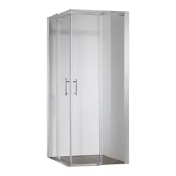 Душова кабіна без піддону Koer SR SC03-100x100x200-TR-01 прозоре скло Easy Clean 6 мм, хром KR5357, Універсальна, прозорий, хром