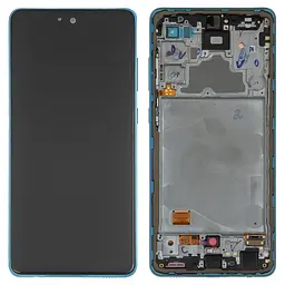 Дисплей Samsung A725 Galaxy A72, A726 Galaxy A72 5G, синій, з рамкою, Original (PRC), original glass
